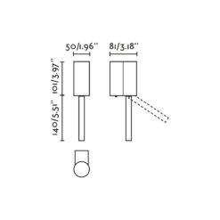 DANTE LECTOR BLANCO LED 3W 2700K Faro Barcelona 1-FR62730