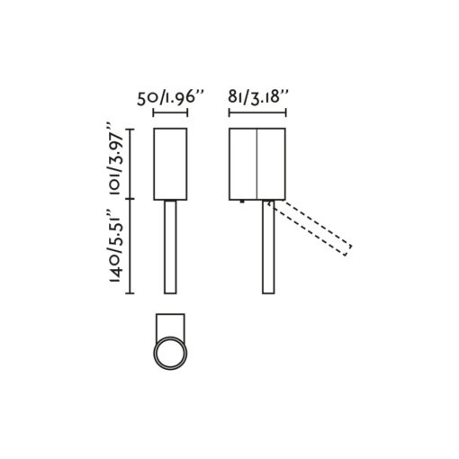 DANTE WALL LAMP ORO SATINADO 5W CON LECTOR 3W 2700 Faro Barcelona 1-FR62736