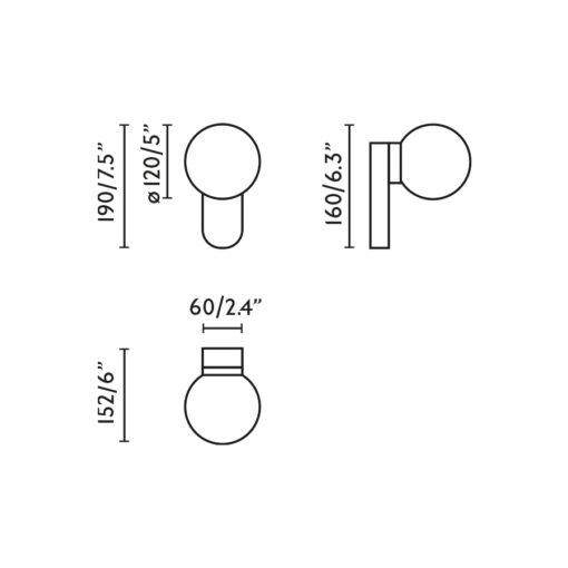 MABE WALL LAMP BLACK LED 6W 3000K Faro Barcelona 1-FR62830