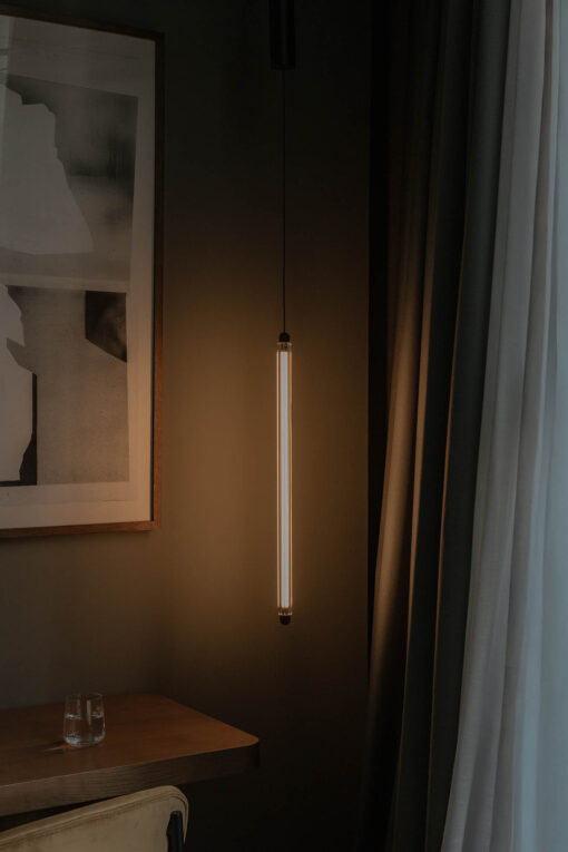 LUMINA 600 1L PENDANT LAMP BLACK LED 12W 2200K DAL Faro Barcelona 1-FR64602-111D