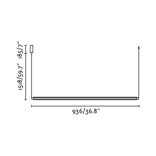 LUMINA 900 1L RECESSED S/M HORIZONTAL NEG 18W 2700 Faro Barcelona 1-FR64672-231D