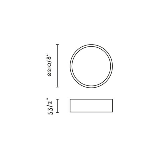 ARIS CEILING LAMP WHITE/WHITE LED 20W 2700K Faro Barcelona 1-FR68625