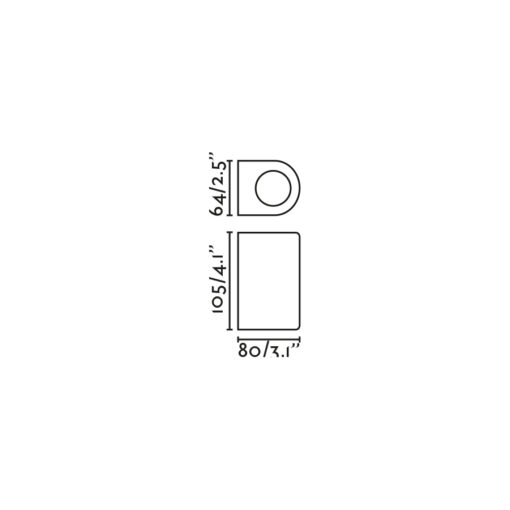 ESTELA WALL L. BLACK 1xGU10 Faro Barcelona 1-FR70322