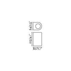 ESTELA WALL L. RUST BROWN 1xGU10 Faro Barcelona 1-FR70324