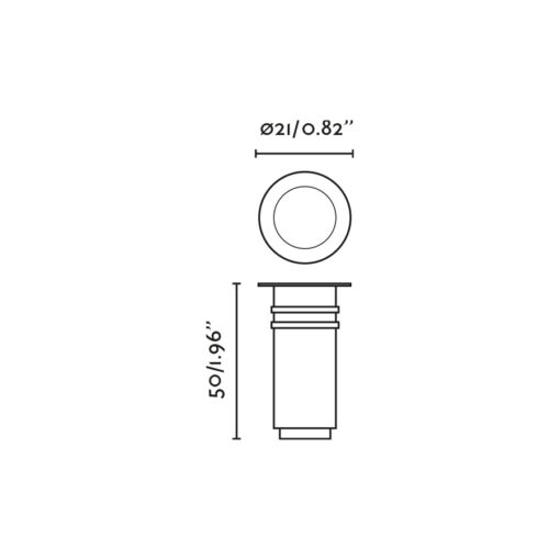 GRUND LED 1W 2700K 36º 24V Faro Barcelona 1-FR70851