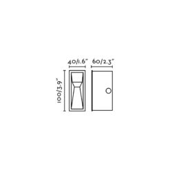 TIL RECESSED WALL BLACK LED 3W 2700K 24V Faro Barcelona 1-FR70928
