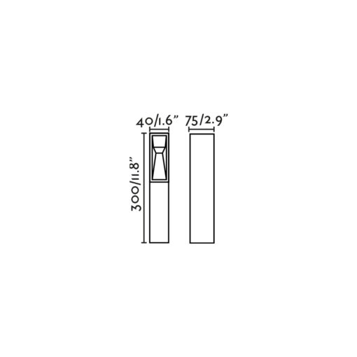 TIL BEACON BLACK LED 3W 2700K 24V Faro Barcelona 1-FR70938