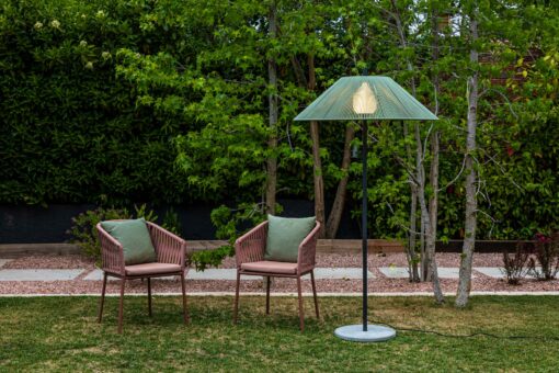 SAIGON OUT FLOOR LAMP GREEN 2M 100 BASE CONCRETE Faro Barcelona 1-FR71569-12