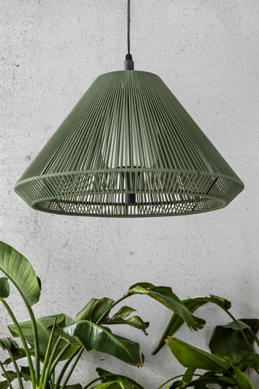 SAIGON OUT GREEN PENDANT L. C70 CONE CAP Faro Barcelona 1-FR71579C-11