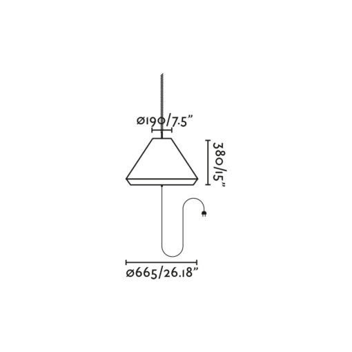 SAIGON OUT PEND PORT LAMP WITH PLUG C70 HOL OCHRE Faro Barcelona 1-FR71584-13