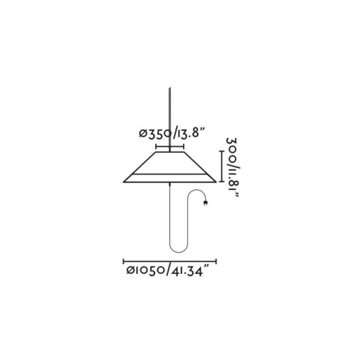 SAIGON OUT PEND PORT LAMP WITH PLUG C100 HO OCHRE Faro Barcelona 1-FR71584-14