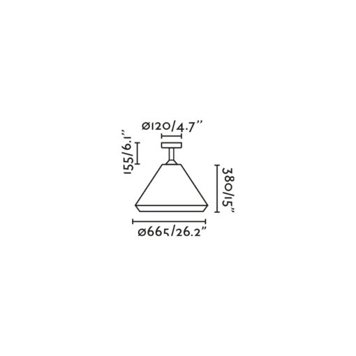 SAIGON OUT SUSPENDED FIX H160 T70 COFFEE Faro Barcelona 1-FR71621-06