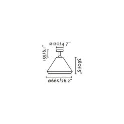 SAIGON OUT SUSPENDED FIX H160 C70 BEIGE Faro Barcelona 1-FR71621-09