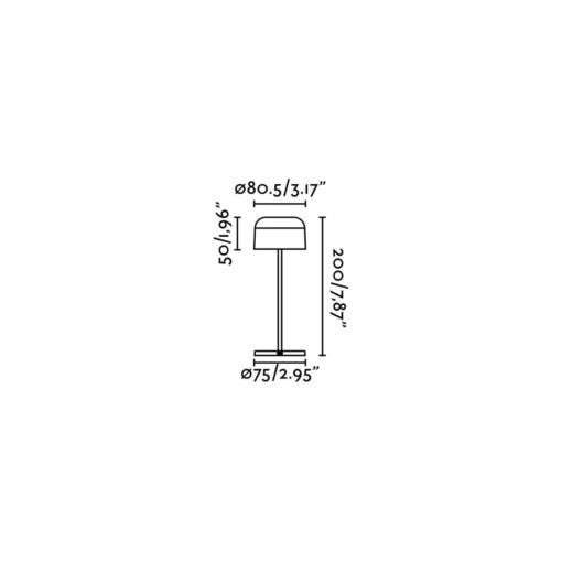 MAVIS 200 PORTABLE BLACK 2W 2700K Faro Barcelona 1-FR71920