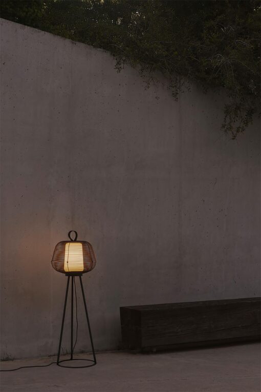 NARA FLOOR LAMP BLACK 1xE27 Faro Barcelona 1-FR72103-156