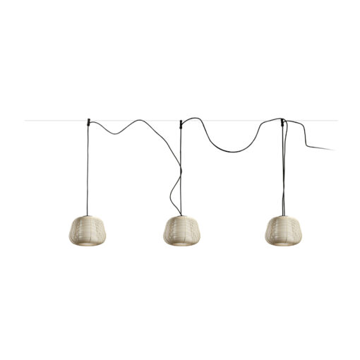 NARITA PENDANT SYSTEM BEIGE 1xE27 Faro Barcelona 1-FR72120