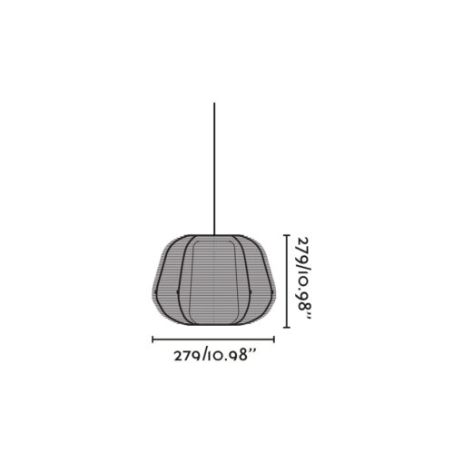 NARITA PENDANT SYSTEM BLACK 1xE27 Faro Barcelona 1-FR72121
