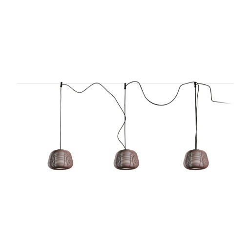 NARITA PENDANT SYSTEM RUST BROWN 1xE27 Faro Barcelona 1-FR72122