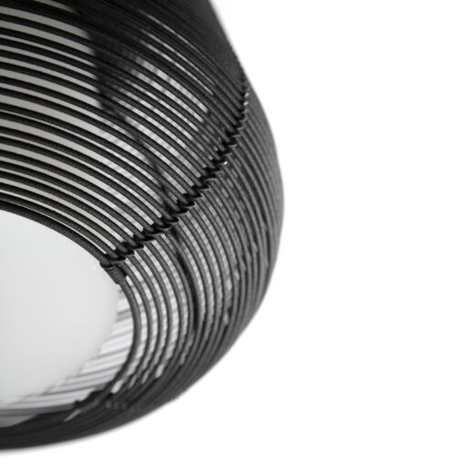 NARITA SUSPENDED W/DIFF BLACK 1xE27 Faro Barcelona 1-FR72126-160