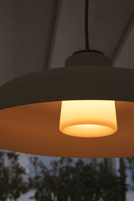 SAGA PENDANT WITH CANOPY RUST BROWN 1xE27 Faro Barcelona 1-FR72126-171