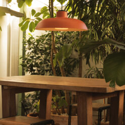 SAGA PENDANT WITH CANOPY ORANGE 1xE27 Faro Barcelona 1-FR72126-172