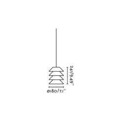 TOBA PENDANT SYSTEM ORANGE 1xE27 Faro Barcelona 1-FR72127-166