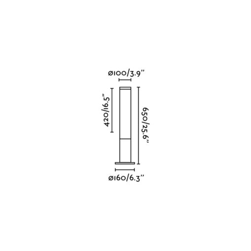 TURA 650 BEACON DARK GREY LED 20W 3000K Faro Barcelona 1-FR75545