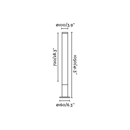 TURA 1050 BEACON DARK GREY LED 28W 3000K Faro Barcelona 1-FR75546
