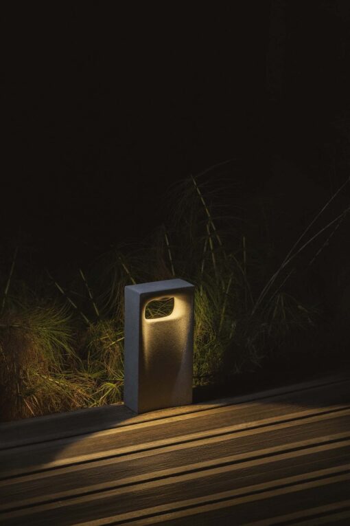 GLINT 400 BOLARD CONCRETE LED 6W 2700K Faro Barcelona 1-FR75637