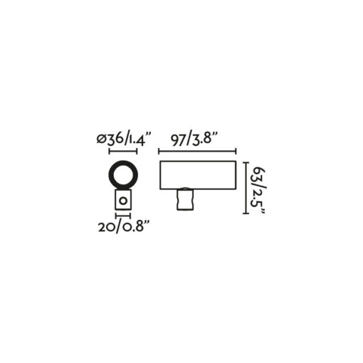 CLAP PROJECTOR RUST BROWN LED 6W 3000K 24° Faro Barcelona 1-FR75702-432