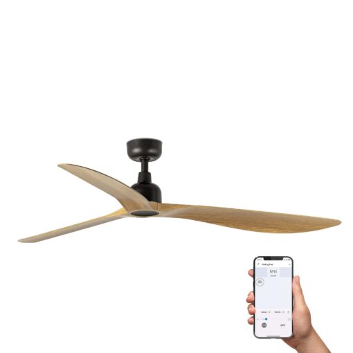 PR205184BI81803_34360WT_OUTWOOD_L_O1500MM_MARRON_3_PALAS_ROBLE_IP44_TUYA_SZ2 OUTWOOD L Ø1500MM BROWN 3 BLADES OAK IP44 TUYA Faro Barcelona 1-FR34360WT