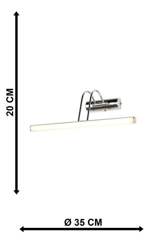 LED CURVE/AP NIKEL ΑΠΛΙΚΑ 6W Heronia 01-0401HR