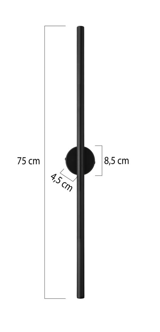 LED LINE -A- AP BLACK ΑΠΛΙΚΑ ΙΣΙΑ ΟΡΙΖΟΝΤΙΑ Heronia 01-0425HR