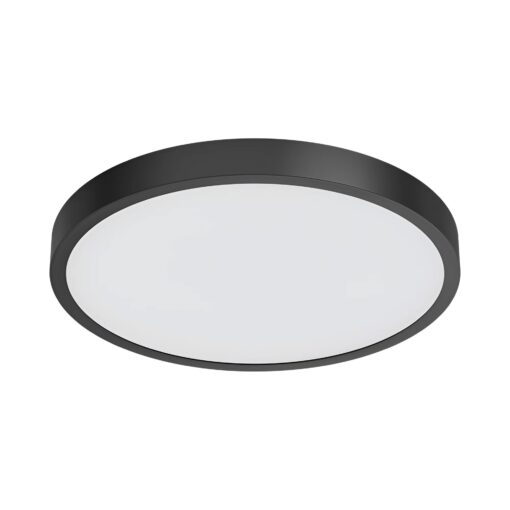 Πλαφονιέρα IP44 20W 3CCT Ø30cm Μαύρη Braytron BH15-00181BR