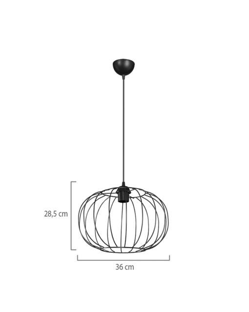 DM-06 BLACK 1/L ΟΒΑΛ ΚΡΕΜΑΣΤΟ ΣΥΡΜΑΤΙΝΟ Heronia 34-0385HR