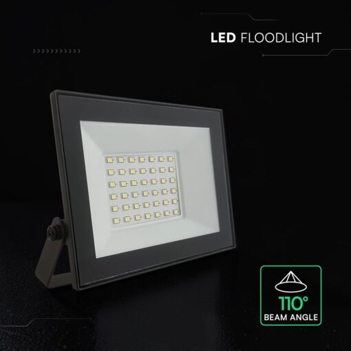 V‑TAC 23994VT Προβολέας LED 30W 6500K Αλουμίνιο Μαύρο 3000lm 110° IP65