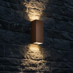 V‑TAC 24346VT Φωτιστικό Τοίχου LED Σκουριά 1250lm 3CCT Up‑Down IP65 71×71×171