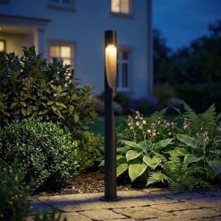 V‑TAC 243536VT Φωτιστικό Δαπέδου Κολωνάκι LED Μαύρο 1220lm 3000K CREE Chip IP65 55×800