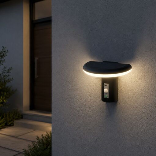 24365-a1 V‑TAC 24365VT Ηλιακό Φωτιστικό Κήπου LED Μαύρο 95lm 3000K Ανιχνευτής Κίνησης PIR IP54 200×137×160