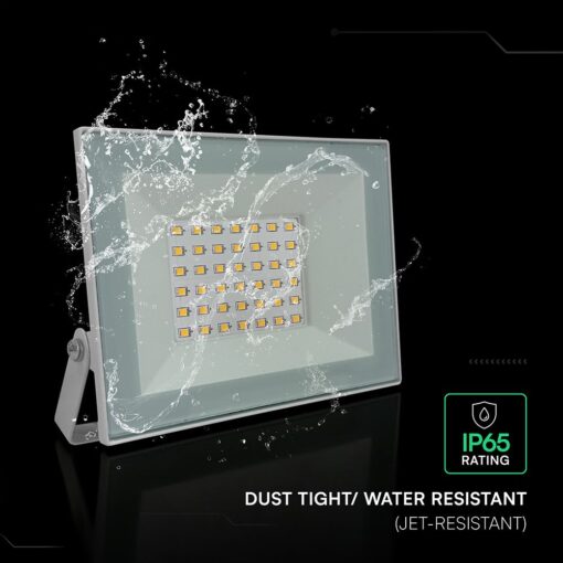 Προβολέας LED 30W Λευκός Σώμα IP65 4000K V-TAC 2340lm
