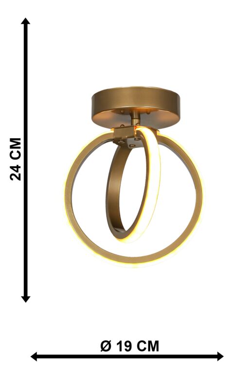 VENUS-20CE LED GOLD 24W ΦΩΤΙΣΤΙΚΟ LED Heronia 01-0354HR