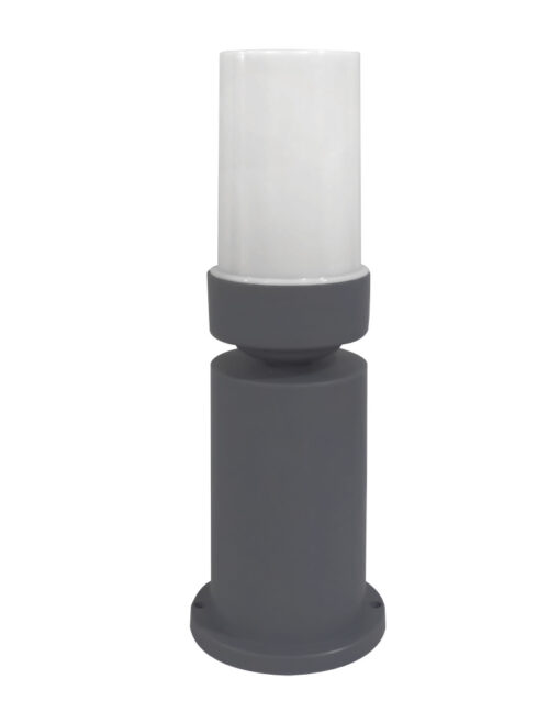 Δαπέδου μοντέρνο κυλινδρικό πλαστικό  D-271 GREY H35cm Heronia 32-0121HR