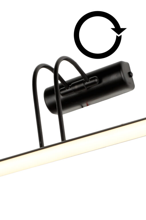 LED CURVE/AP BLACK ΑΠΛΙΚΑ 6W ΑΠΛΙΚΑ Heronia 01-0399HR