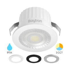 Μινι σποτ led 3w 38° 3CCT IP54 Braytron BH06-00289BR