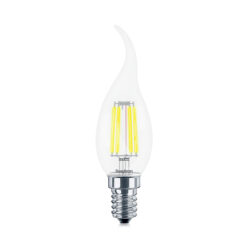 Λάμπα led κερί με μύτη filament διάφανο 4W E14 2700K Braytron BA35-00410BR