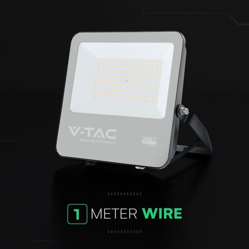 Προβολέας LED 100W Cree Chip 18500lm IP65 Μαύρος 4000K 6yrs Wty V-TAC 9894-6