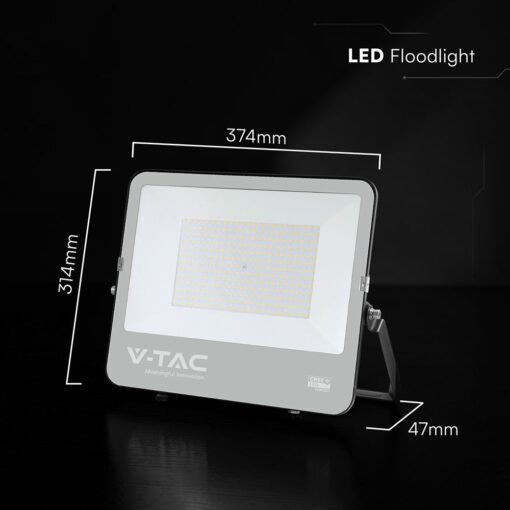 Προβολέας LED 200W Cree Chip 37000lm IP65 Μαύρος 4000K 6yrs Wty V-TAC 9896-6