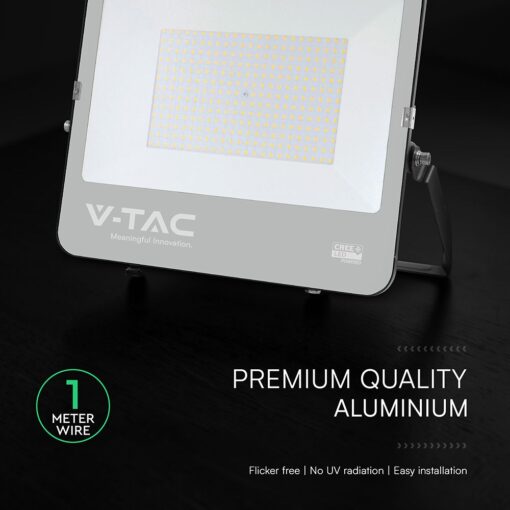 Προβολέας LED 200W Cree Chip 37000lm IP65 Μαύρος 4000K 6yrs Wty V-TAC 9896-6