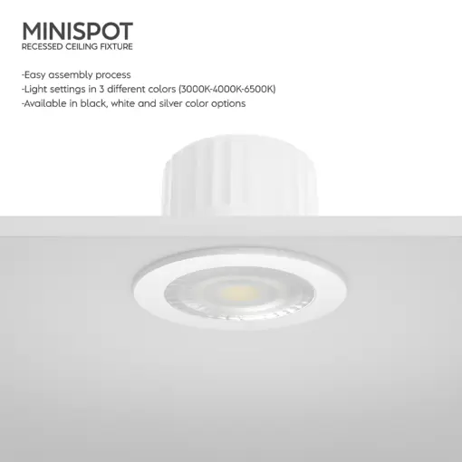 Μινι σποτ led 3w 38° 3CCT IP54 Braytron BH06-00289BR