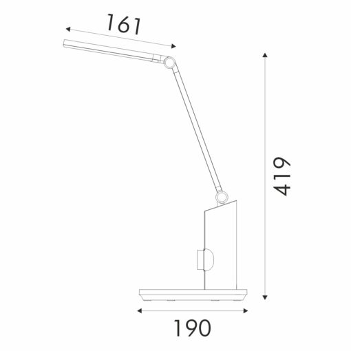 ΦΩΤΙΣΤΙΚΟ ΓΡΑΦΕΙΟΥ ΜΑΥΡΟ ΠΛΑΣΤΙΚΟ LED SMD  10W 600LM CCT 2700K-4000K-6500K IP20 ACA BL1239BK